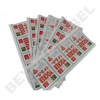printing food package label for take-away foods
