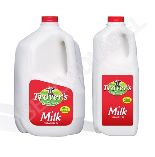 Printing dairy litho milk jug label 